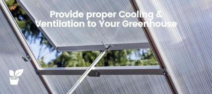 Provide proper Cooling & Ventilation to Your Greenhouse